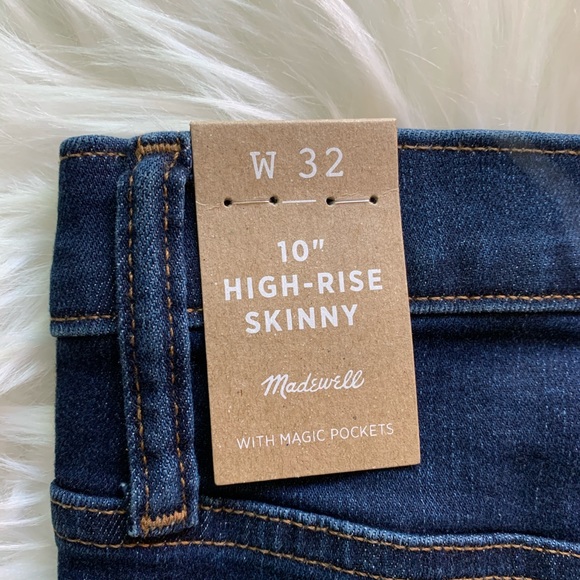 MADEWELL High Rise Skinny Jeans Size 32 - Picture 5 of 6
